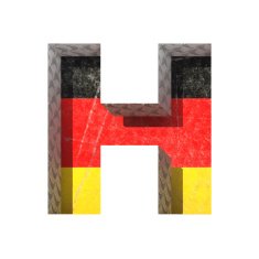 Vector Germany cutted figure h N2