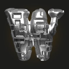 vector metal figure w N2