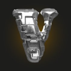 vector metal figure v N2
