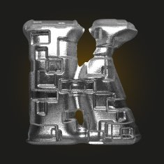 vector metal figure k N2