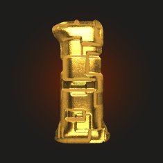 vector golden letter 1 N4