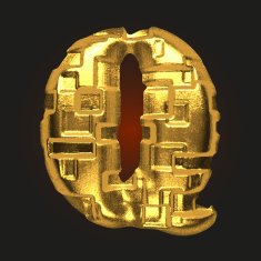 vector golden letter q N4