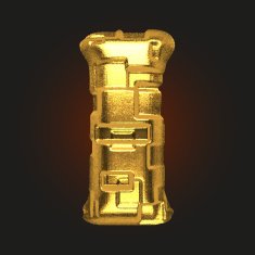 vector golden letter i N3