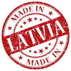 made in latvia stamp N2
