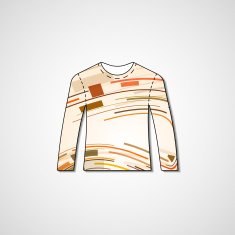 Abstract illustration on sweater N174