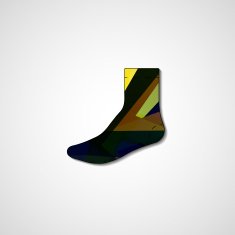 Abstract illustration on sock N175