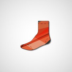 Abstract illustration on sock N177
