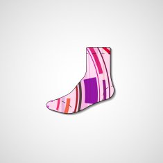 Abstract illustration on sock N179