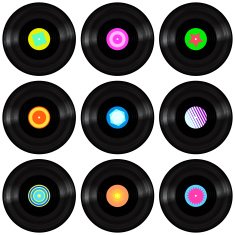 Vinyl Record Realistic Vector Illustration