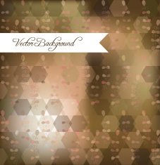 Abstract background from hexagons plants blur