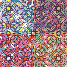 Mosaic seamless pattern N13