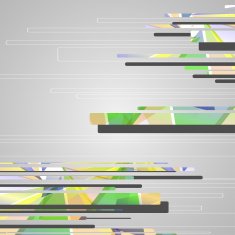 Abstract futuristic geometric shapes N96