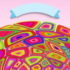3d geometric background with shadows paper graphic Place for text N3