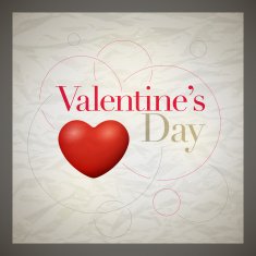 Retro Valentine's day card N9