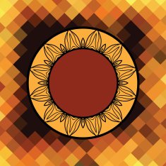 mandala triangle vector