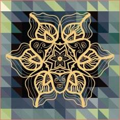 mandala triangle vector N6
