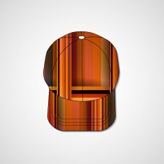 Abstract illustration on peaked cap N184