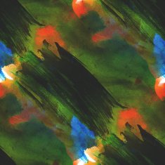 art avant-garde yellow green background hand paint seamless wal
