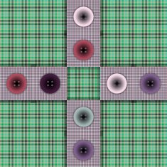 set of fabric with buttons on a contrasting background N5