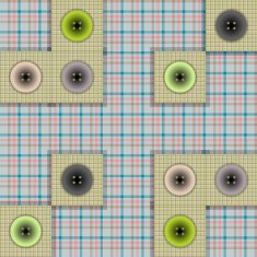 set of fabric with buttons on a contrasting background N7