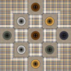 set of fabric with buttons N3