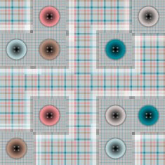set of fabric with buttons N4