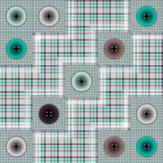 set of fabric with buttons N5
