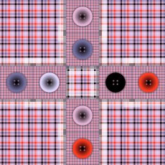set of fabric with buttons N6