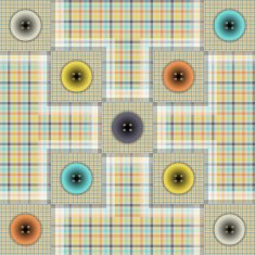 set of fabric with buttons N9