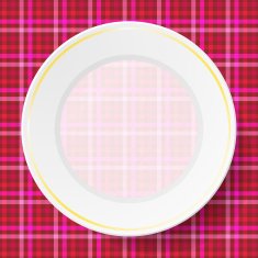 Image dishes on a napkin N5