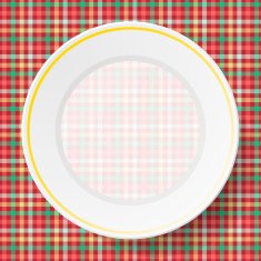 Image dishes on a napkin N6