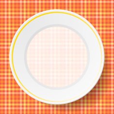 Image dishes on a napkin N7