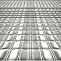 Metal silver checked pattern N3