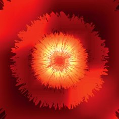 Abstract red flower N2