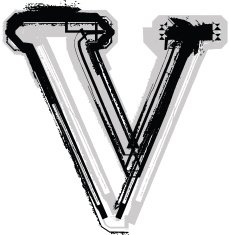 Grunge Font LETTER v N5