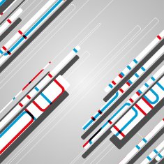Abstract futuristic geometric shapes N100