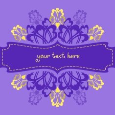 Violet ornate background N2