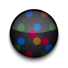 Vector abstract circle app icon N5
