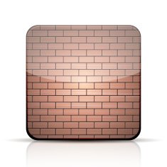 Vector app brick icon on white background Eps10