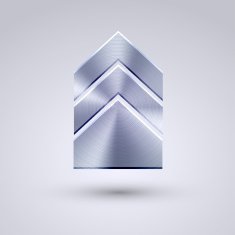 Vector full metal icon on blue background Eps10 N33