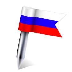 Vector Russian country flag N2