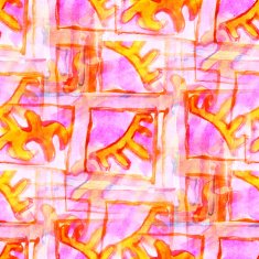 design watercolor seamless background purple yellow texture a N2