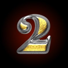 vector silver and golden figure 2