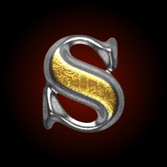 vector silver and golden figure s