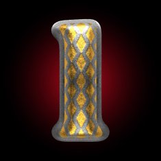 vector silver and golden figure 1