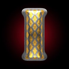 vector silver and golden figure i N2
