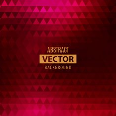 Vector background with red triangles