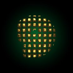 vector golden letter 9 N6