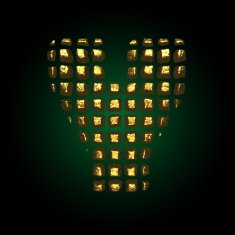 vector golden letter y N6