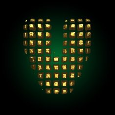 vector golden letter v N6